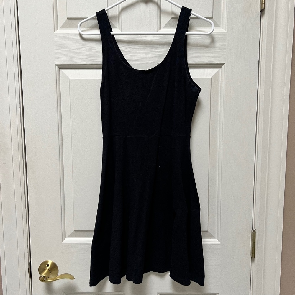 Black Express Fit and Flare Mini Dress